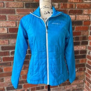 EDDIE BAUER LIGHTWEIGHT BLUE PUFFER JACKET SIZE SMALL